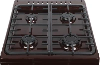 Плита Комбинированная Лысьва ЭГ 404 МС-2у коричневый (без крышки) реш.чугун