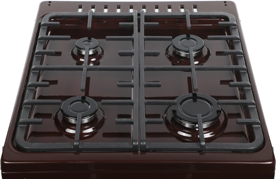 Плита Комбинированная Лысьва ЭГ 404 МС-2у коричневый (без крышки) реш.чугун