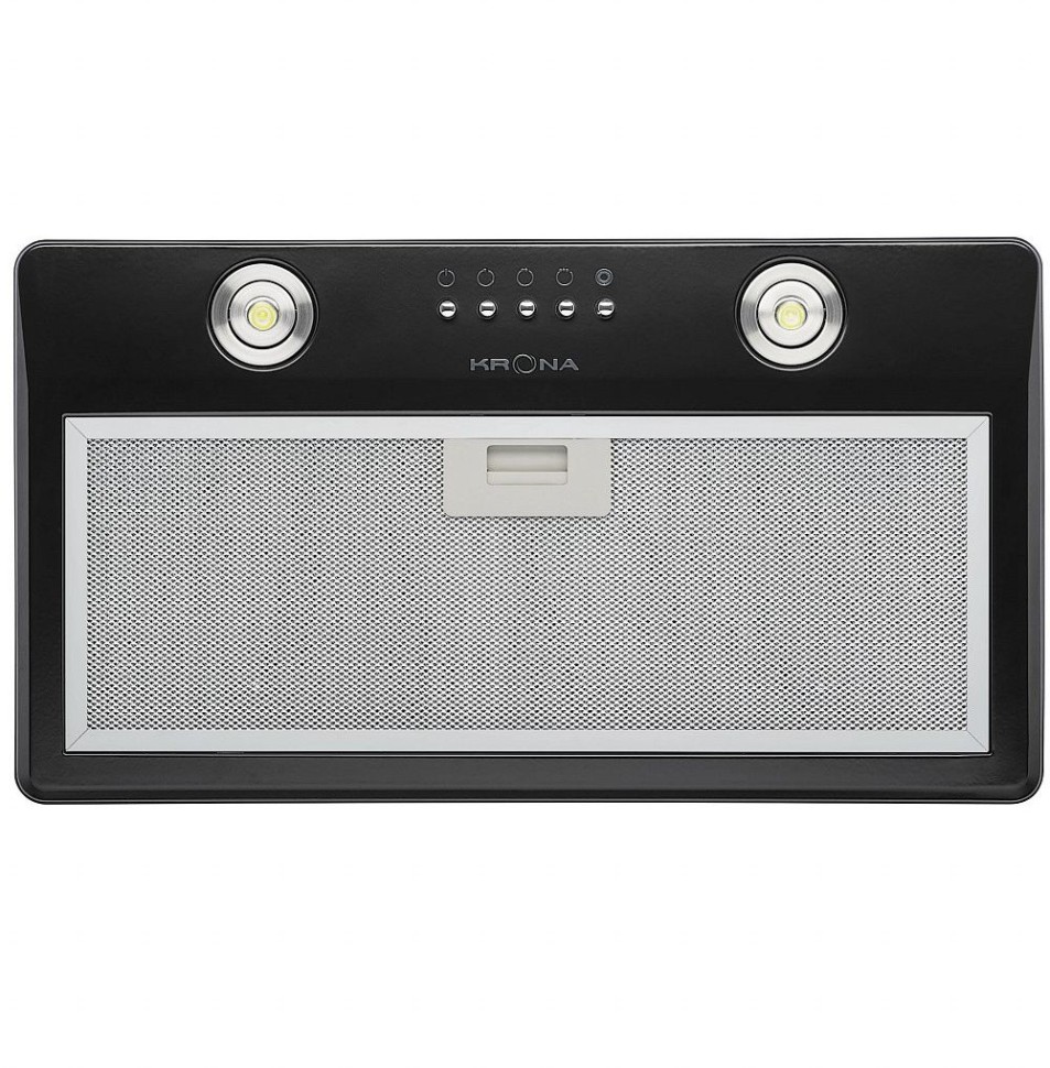 Вытяжка встраиваемая Krona Runa 600 PB черный управление: кнопочное (1 мотор)  