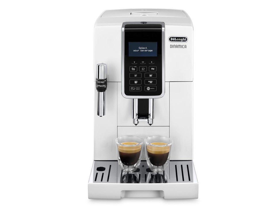 Кофемашина Delonghi Dinamica ECAM350.35.W 1450Вт белый  