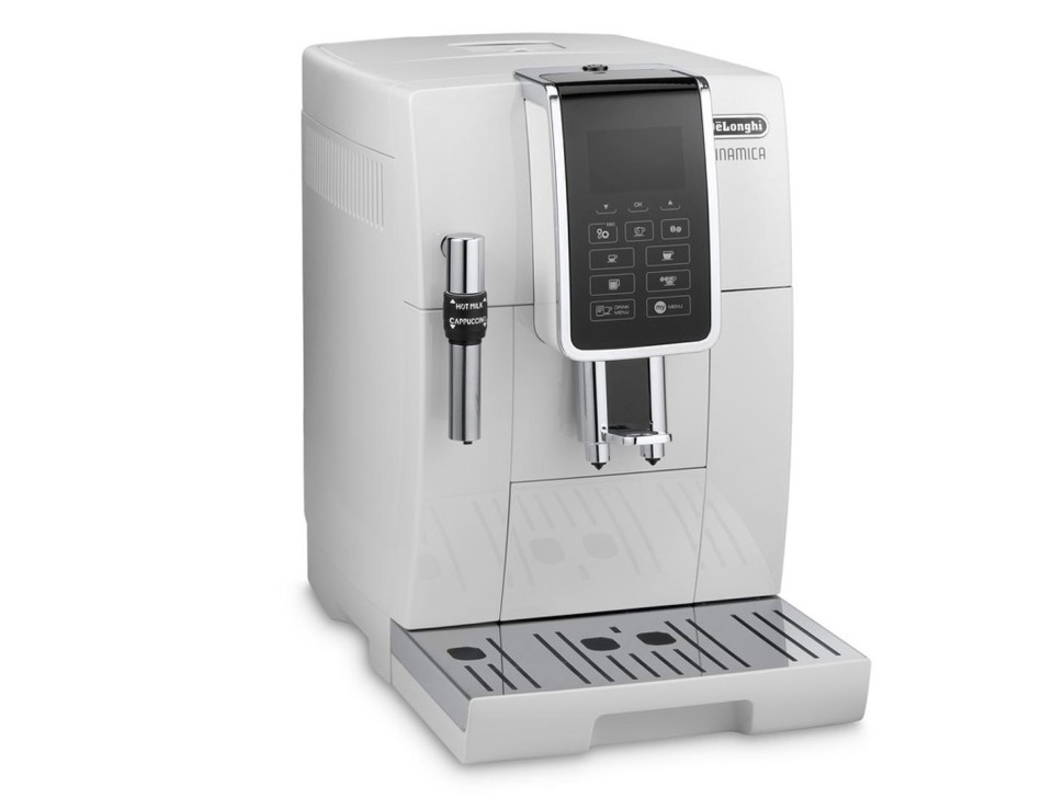 Кофемашина Delonghi Dinamica ECAM350.35.W 1450Вт белый  