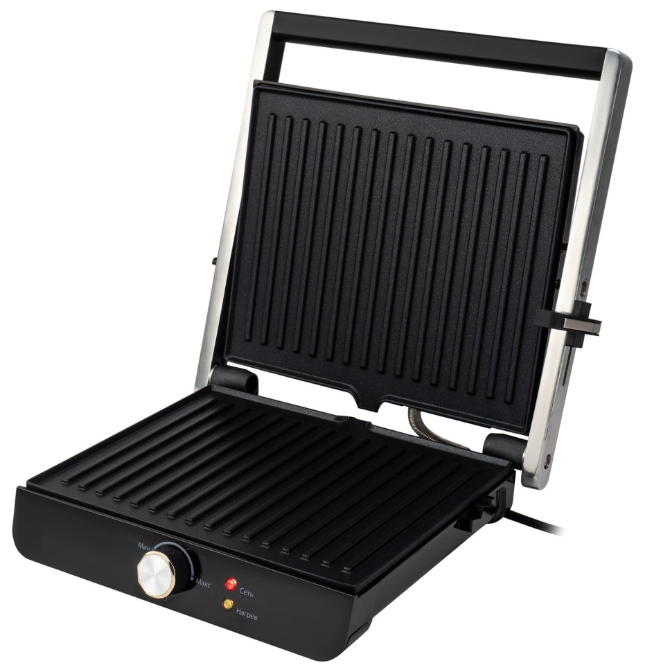 Электрогриль Hyundai HYG-1043 1800Вт черный/черный  