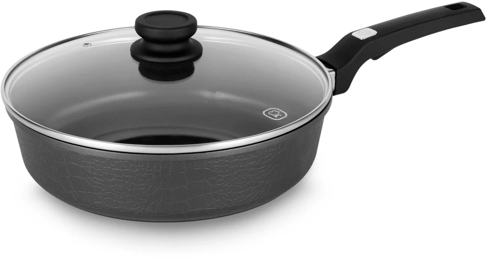 Сотейник Rondell Escurion Grey RDA-1125 4.0л. d=28см (с крышкой) серый