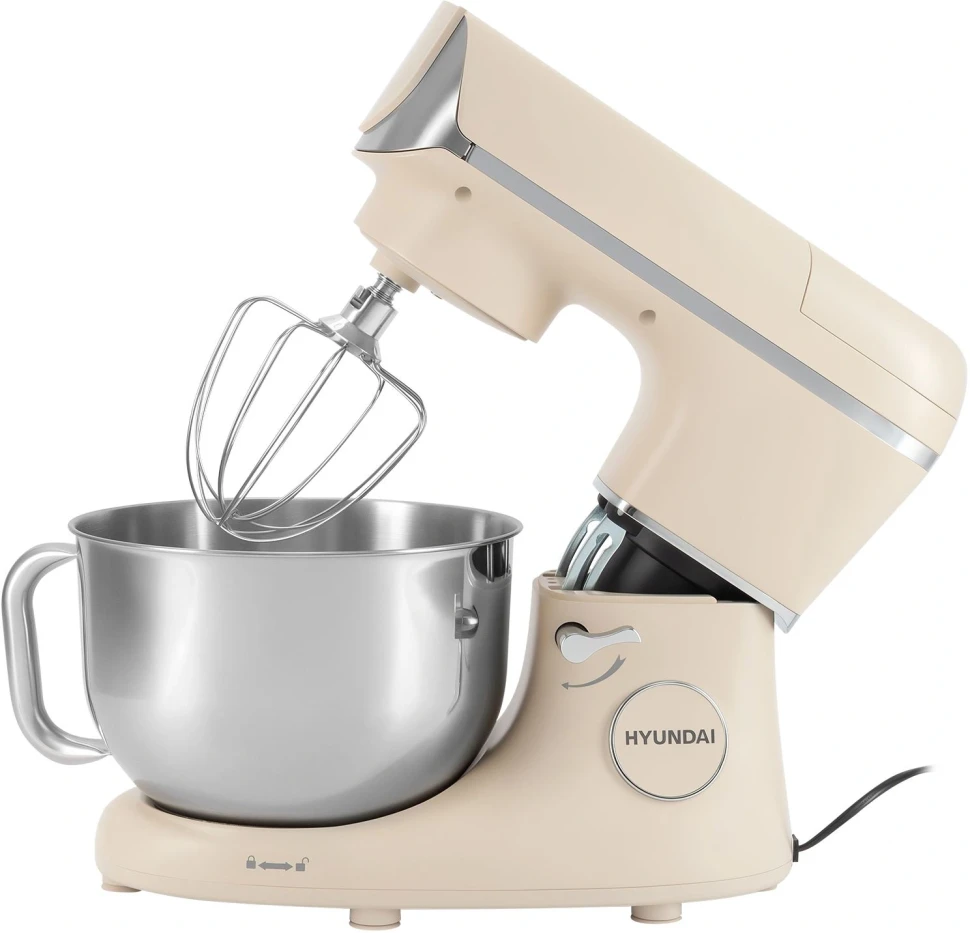 Кухонная машина Hyundai HYM-S9681 планетар.вращ. 1500Вт бежевый