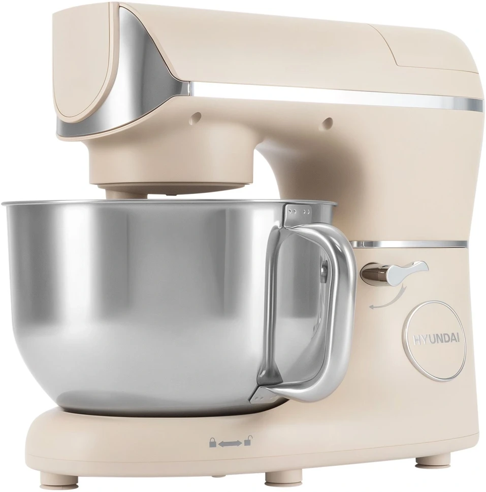 Кухонная машина Hyundai HYM-S9681 планетар.вращ. 1500Вт бежевый