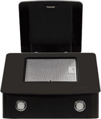 Вытяжка каминная Elikor Кварц 60П-1000-Е4Д черный управление: сенсорное (1 мотор)  