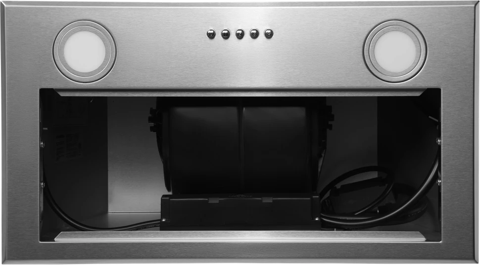 Вытяжка встраиваемая Hyundai HBB 6033 IX нержавеющая сталь управление: кнопочное (1 мотор)  