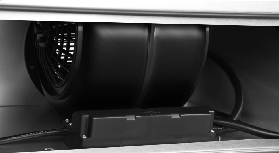 Вытяжка встраиваемая Hyundai HBB 6033 IX нержавеющая сталь управление: кнопочное (1 мотор)  