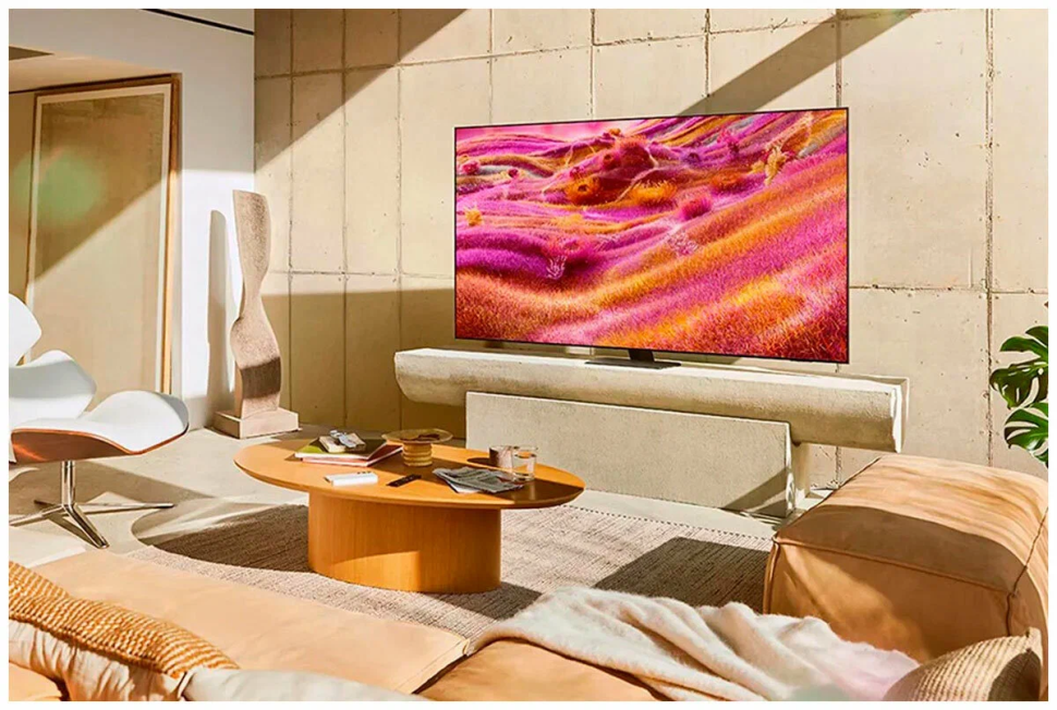 Телевизор Samsung QE65QN90FAUXRU, 65 дюйма, 4K Ultra HD, смарт ТВ, Tizen, черный