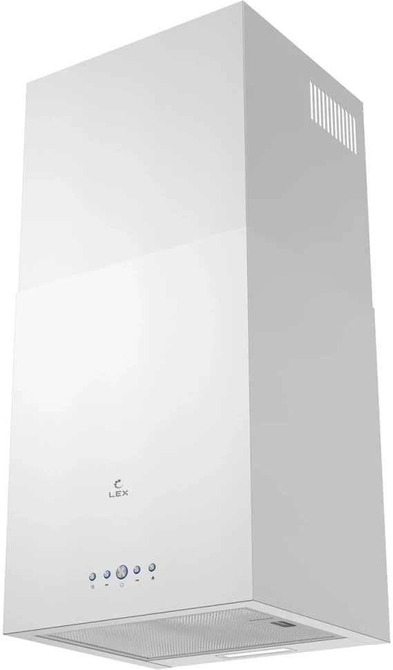 Вытяжка каминная Lex Mono 400 белый управление: кнопочное (1 мотор)  