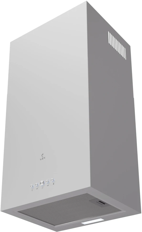 Вытяжка каминная Lex Mono 400 белый управление: кнопочное (1 мотор)  