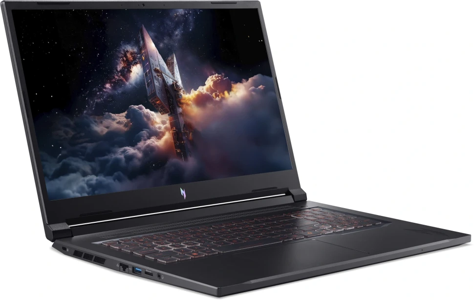 Ноутбук Acer Nitro V 17 AI ANV17-41-R9Q9 Ryzen 7 260 16Gb SSD1Tb NVIDIA GeForce RTX 5060 8Gb 17.3" IPS QHD (2560x1440) без ОС black WiFi BT Cam (NH.QYVCD.007)  