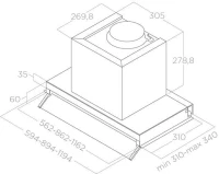 Вытяжка встраиваемая Elica Boxin IX/A/120 серебристый управление: поворотные переключатели (1 мотор)