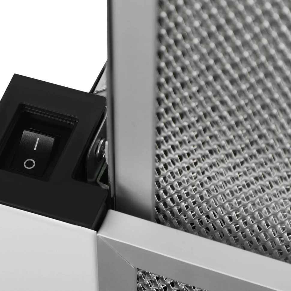 Вытяжка встраиваемая Hyundai HBH 6235 WG белый управление: кнопочное (1 мотор)  