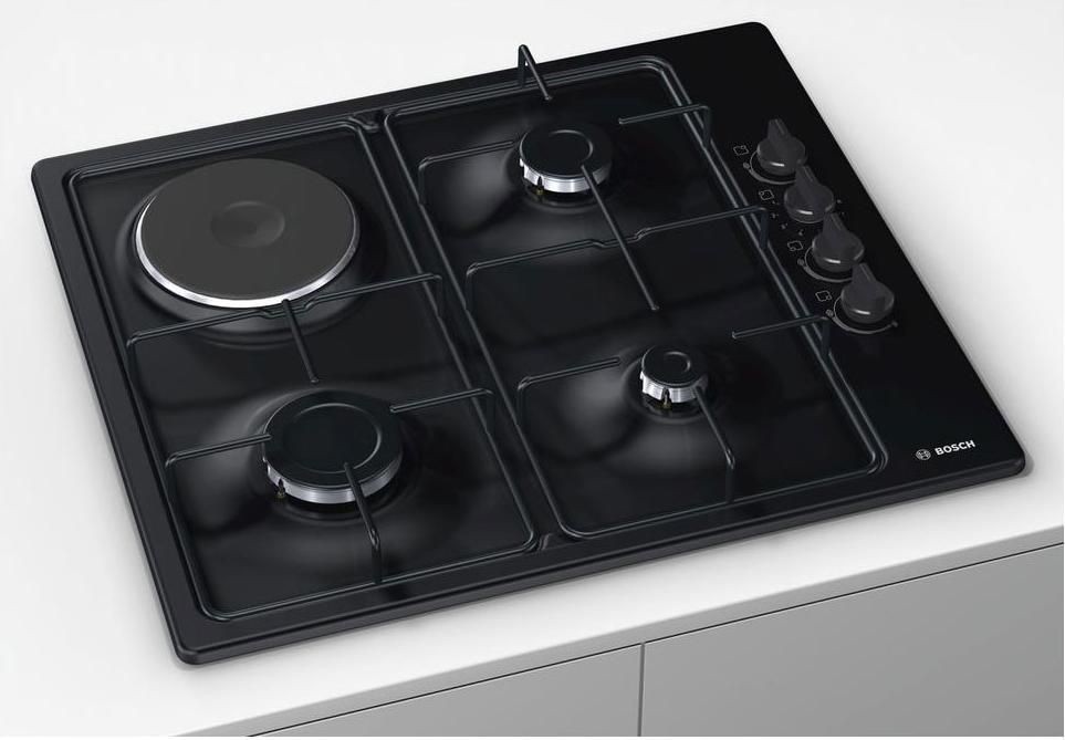 Газовая варочная поверхность Bosch PBY6C6B62O черный