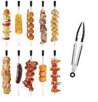 Шашлычница электрическая Kitfort КТ-1408 900Вт нержавеющая сталь/желтый