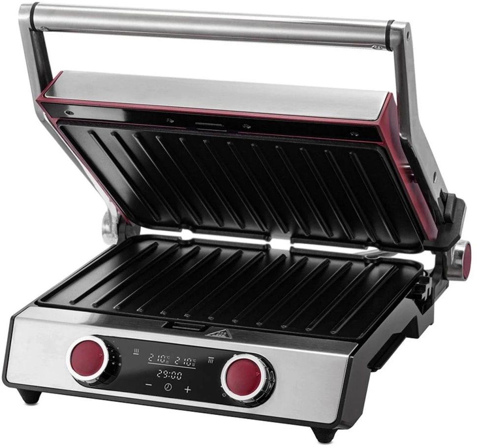 Электрогриль Kitfort КТ-3631 2200Вт серебристый  