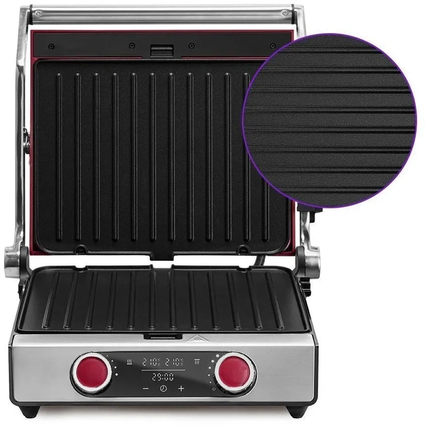 Электрогриль Kitfort КТ-3631 2200Вт серебристый  