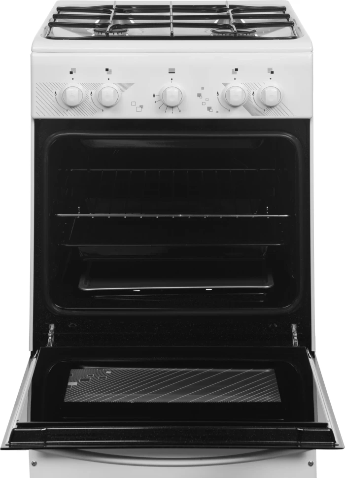 Плита Газовая Gefest ПГ 5100 0017 белый (без крышки) реш.сталь  