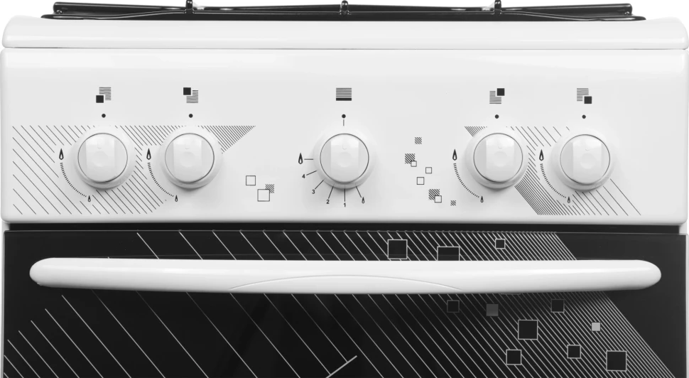 Плита Газовая Gefest ПГ 5100 0017 белый (без крышки) реш.сталь  