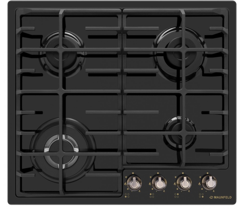Газовая варочная поверхность Maunfeld EGHE.64.63CB.R/G черный  