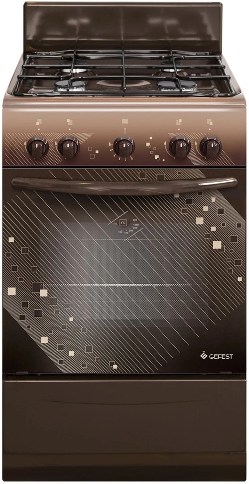 Плита Газовая Gefest ПГ 5100 0018 коричневый (без крышки) реш.сталь  