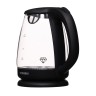 Чайник электрический Hyundai HYK-G1001 1.7л. 2200Вт черный корпус: стекло/пластик  