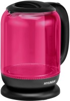 Чайник электрический Hyundai HYK-G4808 1.7л. 2200Вт малиновый/черный корпус: стекло