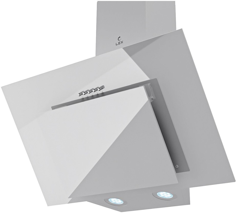 Вытяжка каминная Lex MIRA G 600 WHITE белый управление: кнопочное (1 мотор)  