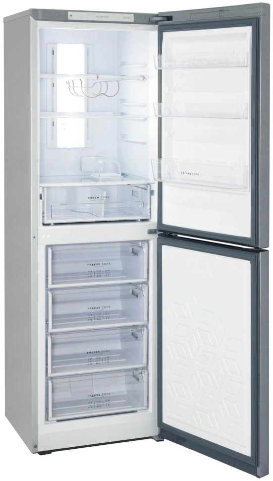 Холодильник Бирюса Б-M940NF 2-хкамерн. серебристый металлик  