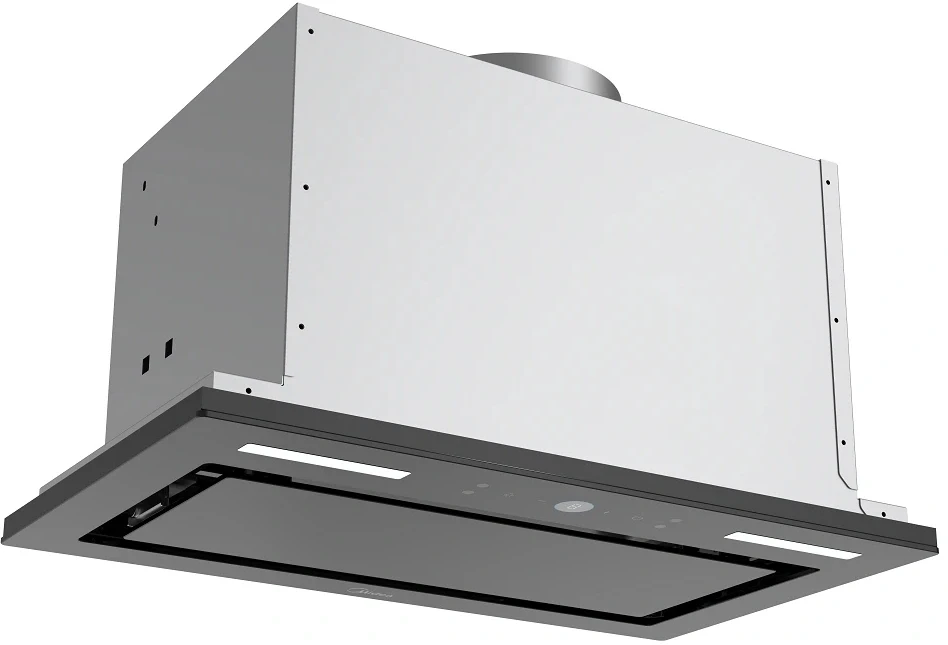 Вытяжка встраиваемая Midea MH60I530GB черный управление: сенсорное (1 мотор)  