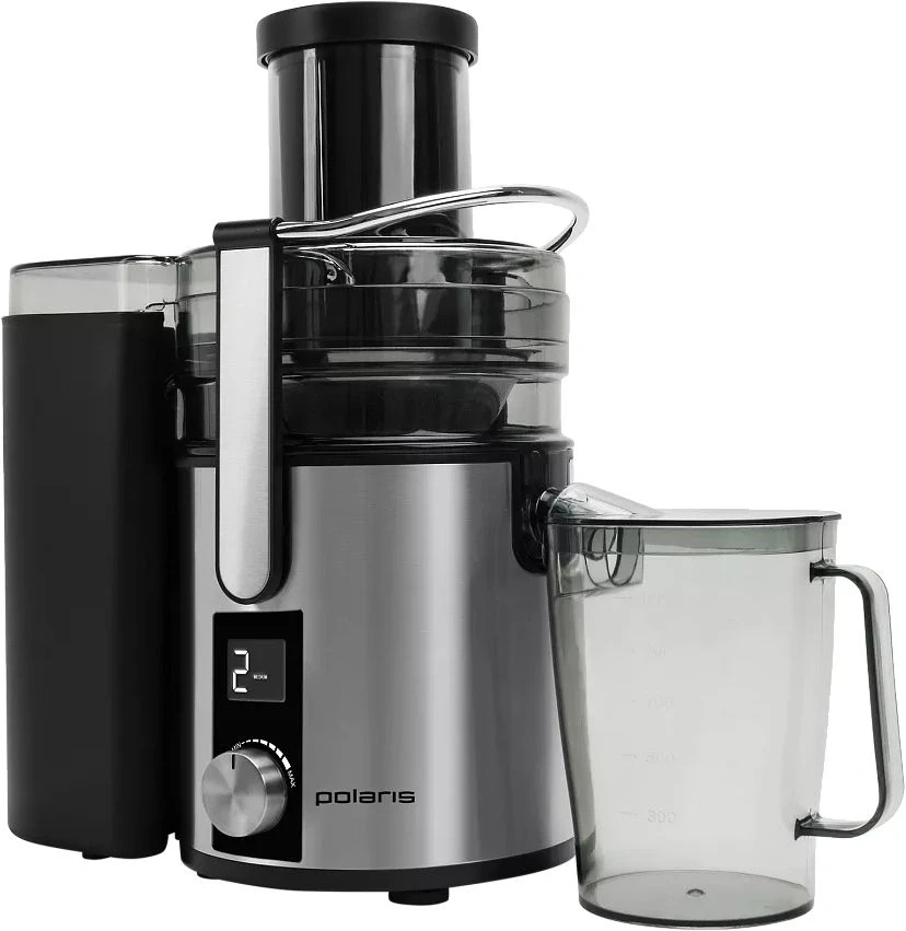 Соковыжималка комбинированная Polaris PEA 1536ADL 1500Вт рез.сок.:1100мл. нержавеющая сталь/черный  