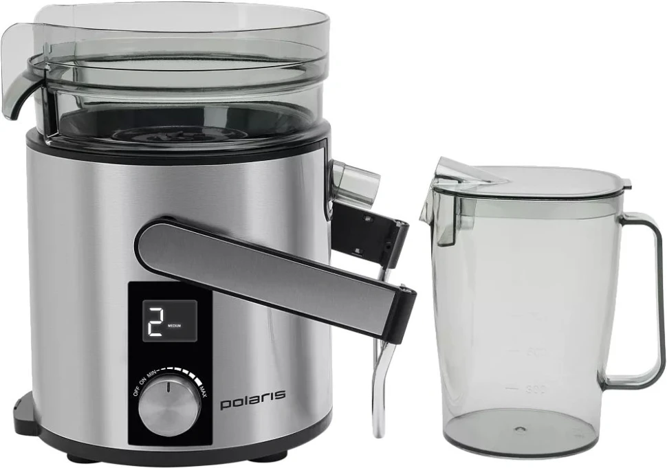 Соковыжималка комбинированная Polaris PEA 1536ADL 1500Вт рез.сок.:1100мл. нержавеющая сталь/черный  
