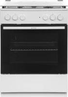 Плита Комбинированная Gorenje GK6A20WF белый (стеклянная крышка) реш.чугун