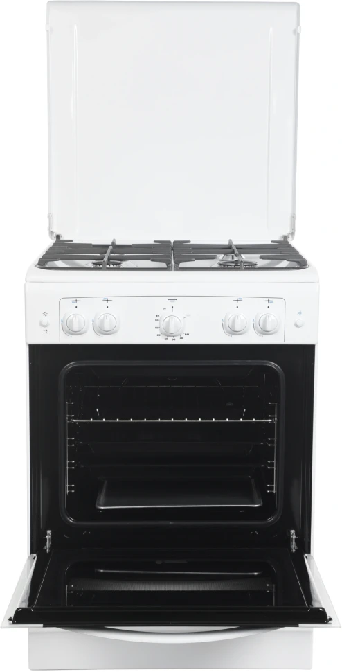 Плита Газовая Gefest ПГ 6100-02 0309 белый (металлическая крышка) реш.чугун