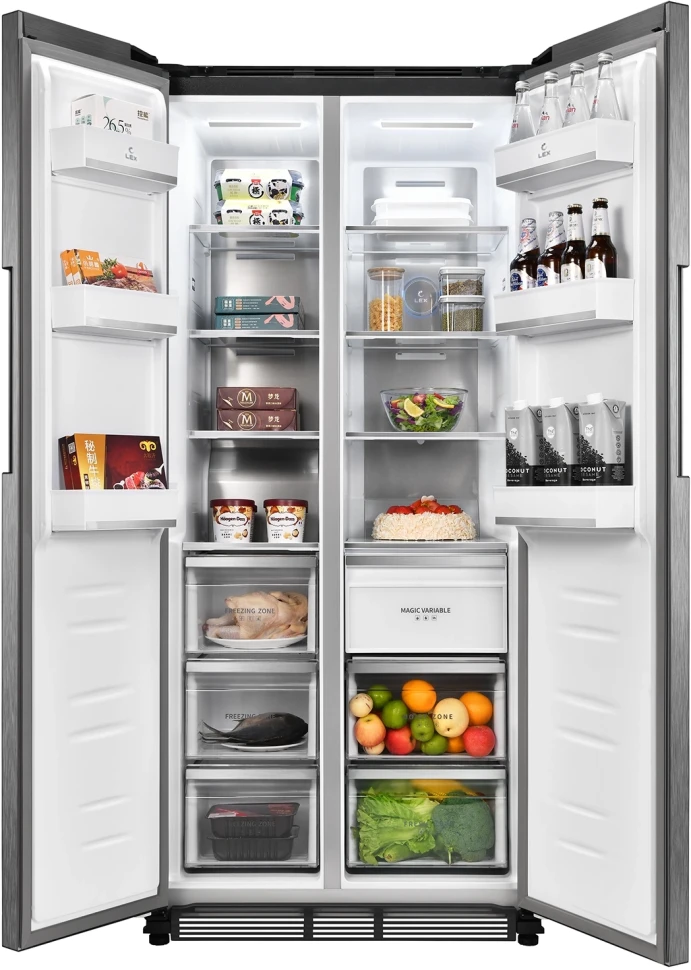 Холодильник Lex LSB458StGIDBI 3-хкамерн. серый инвертер  