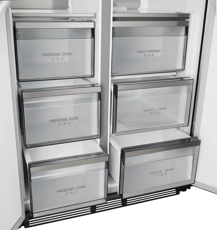 Холодильник Lex LSB458StGIDBI 3-хкамерн. серый инвертер  