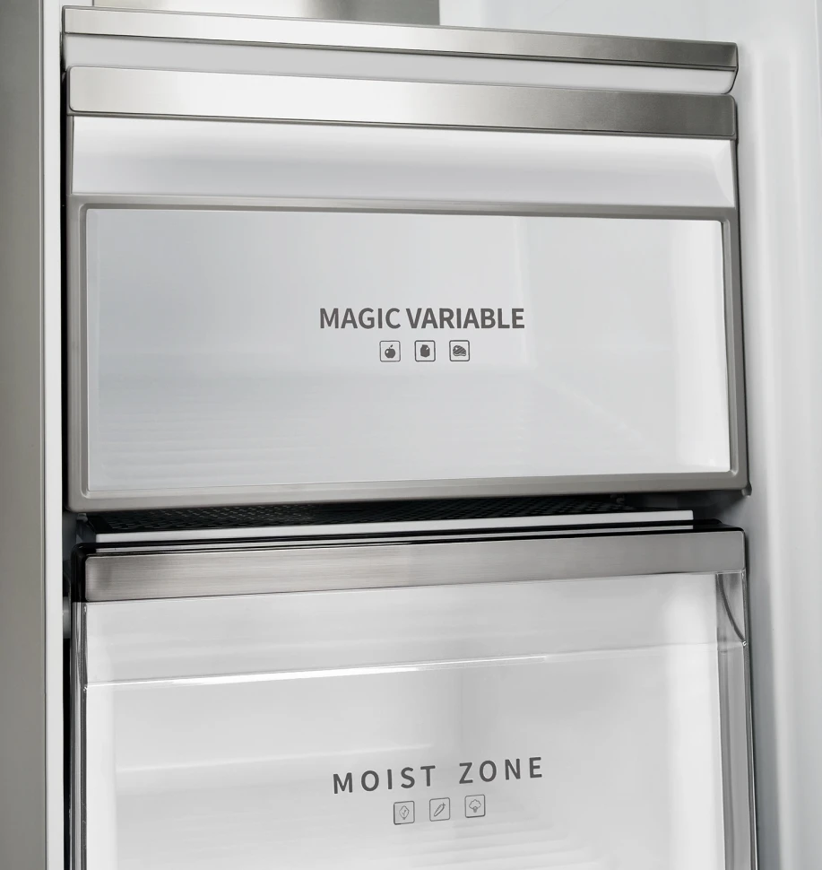 Холодильник Lex LSB458StGIDBI 3-хкамерн. серый инвертер  