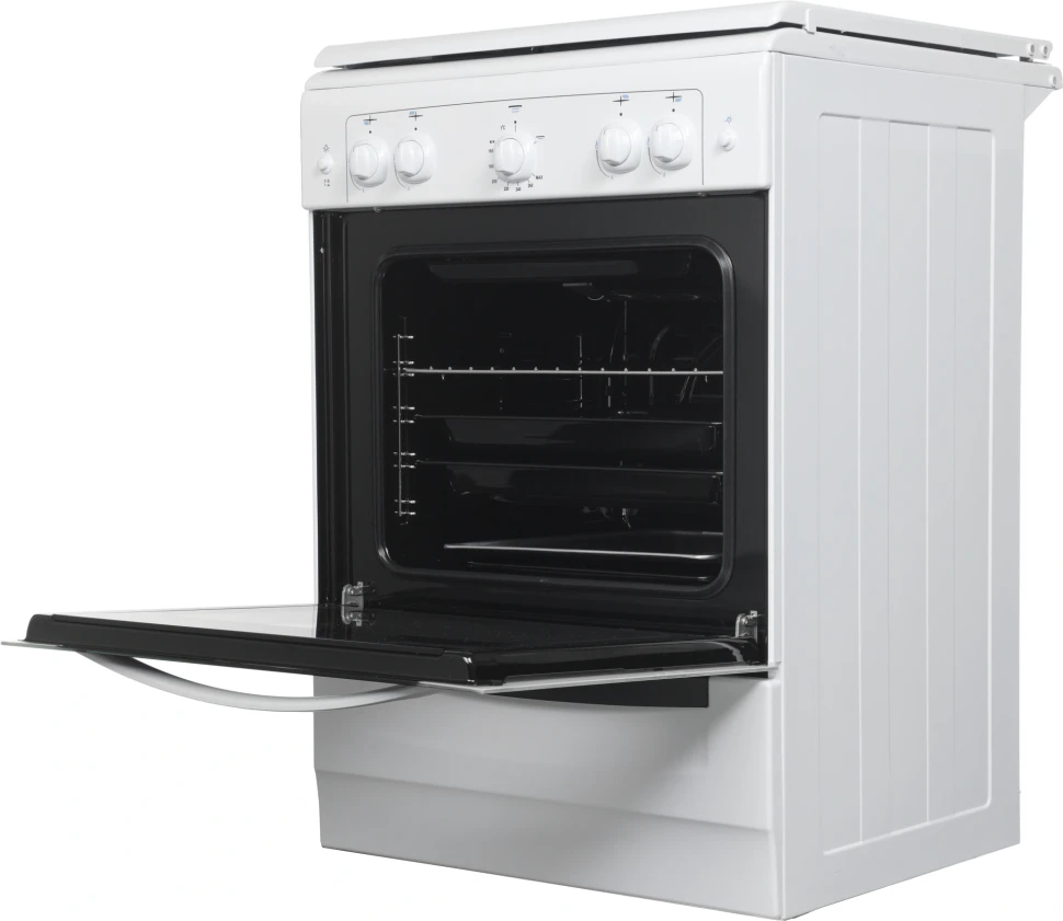 Плита Газовая Gefest ПГ 6100-02 0309 белый (металлическая крышка) реш.чугун  