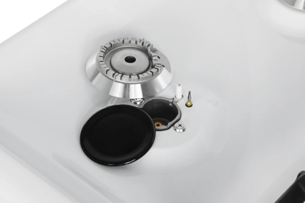 Плита Газовая Gefest ПГ 6100-02 0309 белый (металлическая крышка) реш.чугун  