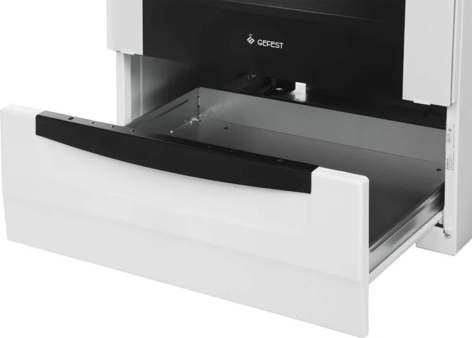 Плита Газовая Gefest ПГ 6100-02 0309 белый (металлическая крышка) реш.чугун  