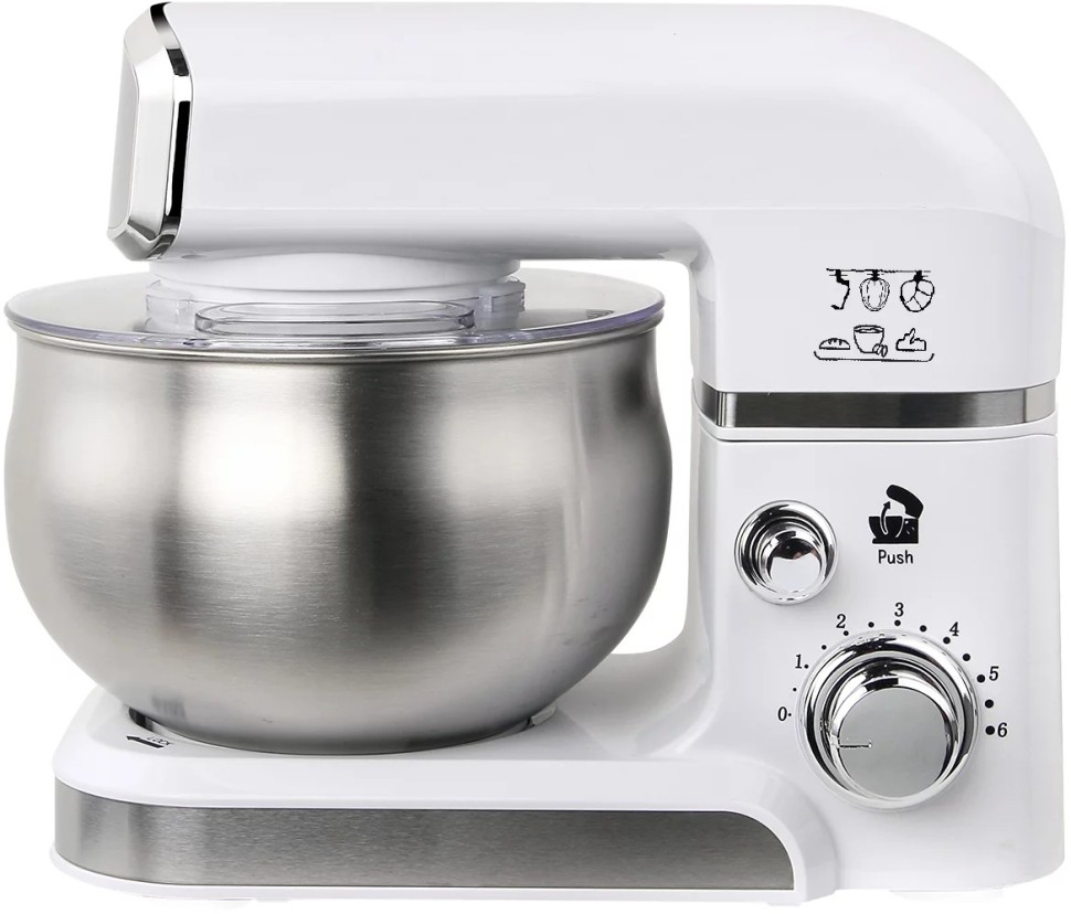 Миксер планетарный Lex LXMX 4133 1000Вт белый  