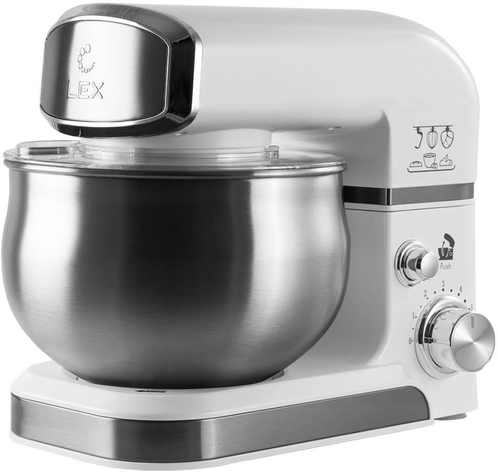 Миксер планетарный Lex LXMX 4133 1000Вт белый  