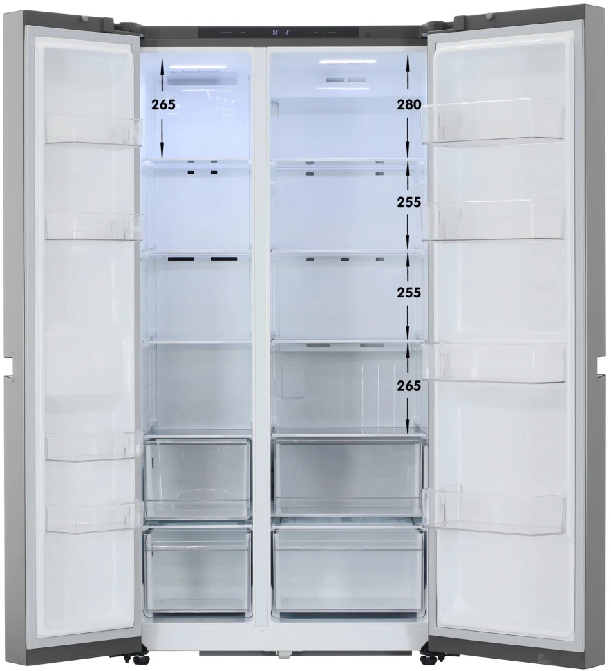 Холодильник LG GC-B257KMHW 2-хкамерн. серебристый инвертер