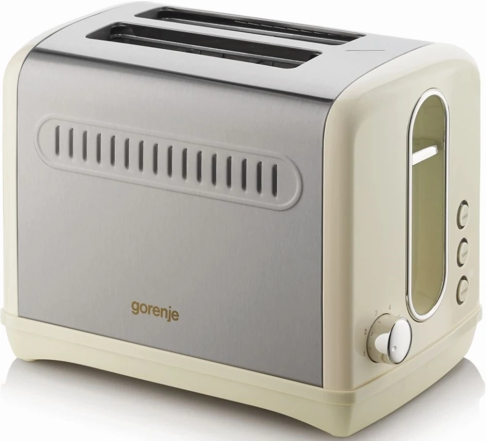 Тостер Gorenje T1100CLI 860Вт бежевый/серебристый  