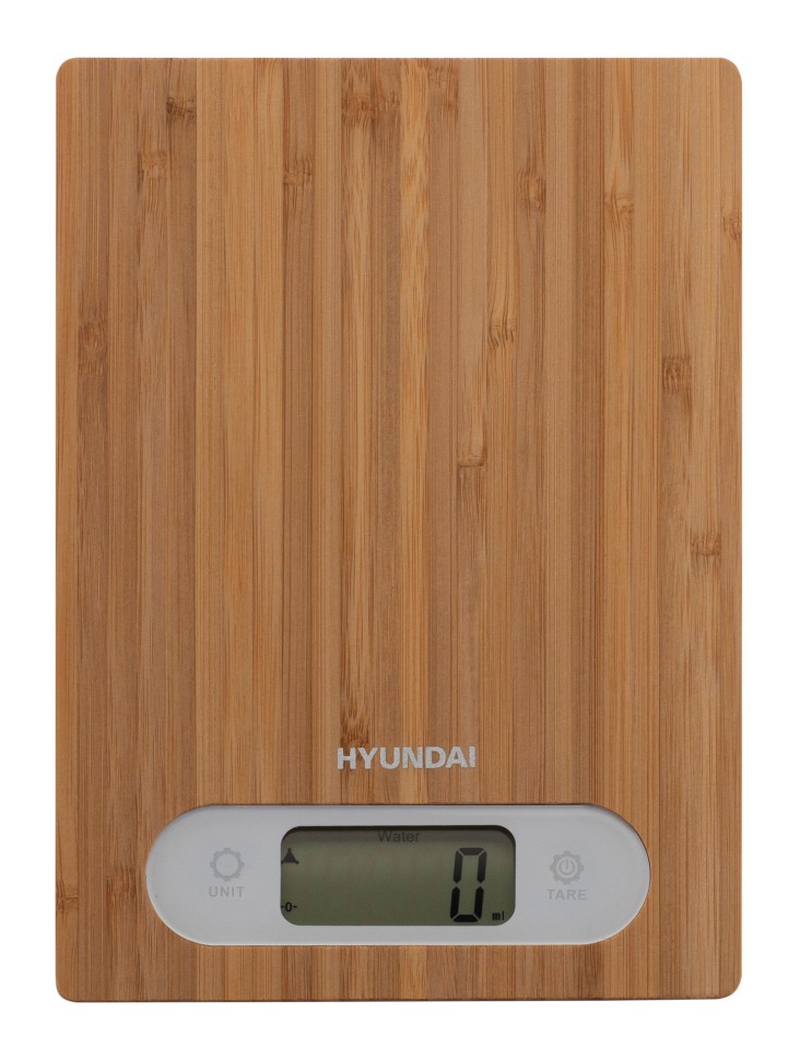 Весы кухонные электронные Hyundai HYS-KB411 макс.вес:5кг бамбук  