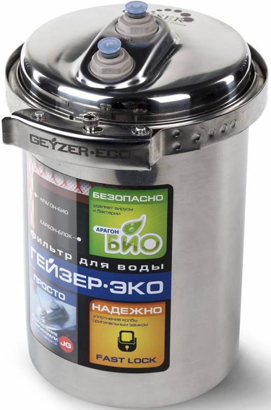 Водоочиститель Гейзер Эко серебристый  