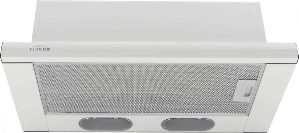 Вытяжка встраиваемая Elikor Интегра 60П-400-В2Л белый управление: кнопочное (1 мотор)  