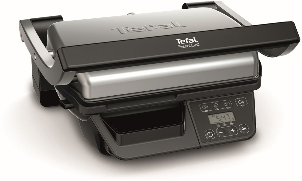 Электрогриль Tefal Optigrill GC740B30 2000Вт серебристый/черный  