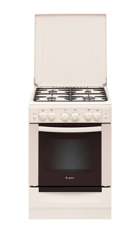 Плита Газовая Gefest ПГ 6100-02 0167 бежевый (металлическая крышка) реш.чугун  